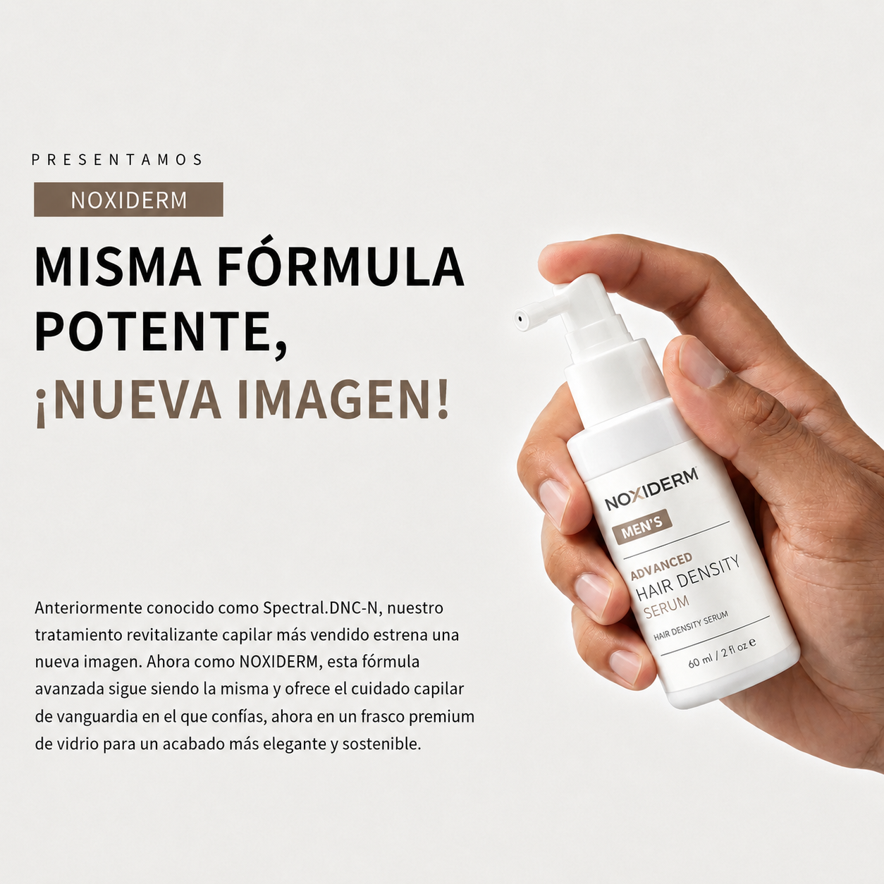 Noxiderm® Density 5 | Sérum de Densidad Capilar con Nanoxidil 5%